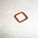 hammered copper square, 12x12mm, sold 8pcs