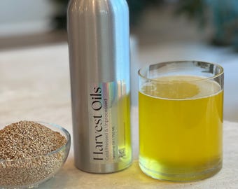 Cold Pressed Sesame Oil | Pressed in Texas | Unrefined | Unprocessed | Sustainable Packaging | Virgin Sesame Oil | Easy Pour Bottle |
