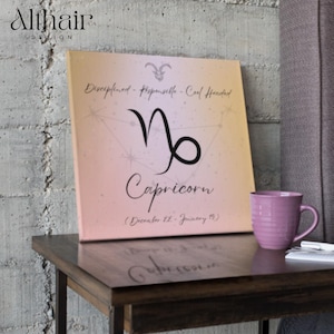 Conjunto de arte de parede do zodíaco • 12 impressões minimalistas de astrologia • Presente de arte feito à mão • Decoração personalizada de signos celestiais • Arte de parede dos signos do zodíaco