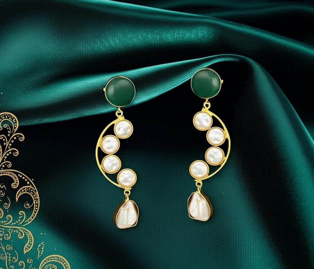 Buy Cluster Pearl Jhumka Online In India India