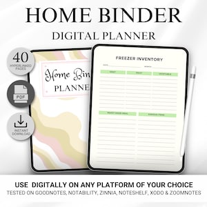 Home Management Binder planner, Cleaning Schedule, Planner Printable, Life Binder, Cleaning Checklist,Household Planner, home binder journal