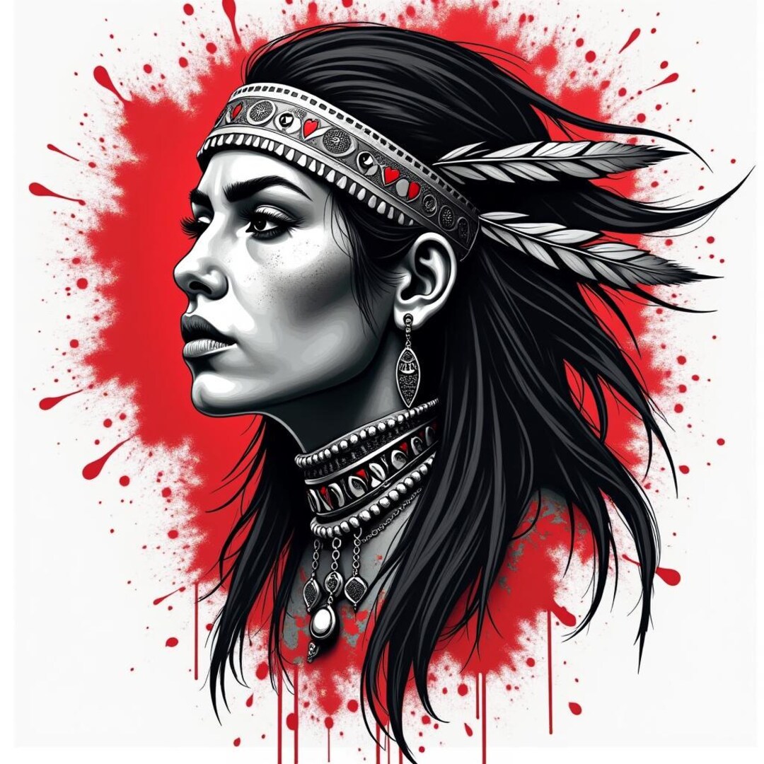 Native American Woman Warrior Bundle - Etsy