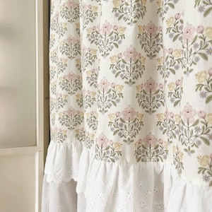 Floral Custom Curtain, Nature Patten Fabric, Throw Pillow Curtain Tablecloth Fabric, Items Made to Your Choice.