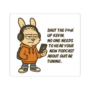 Funny Podcast Sticker, Humor Stickers for Laptops, Phone Decals, Gifts for Podcasters, Quirky Decor