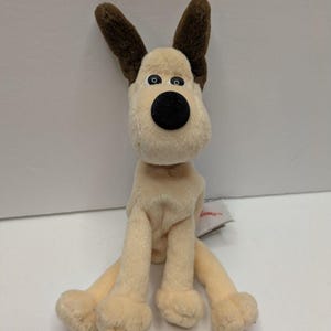 GUND Wallace & Gromit Hund Plüsch Beanie 7” Rare HTF 1989