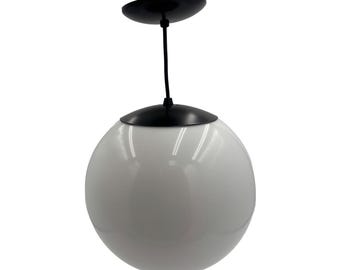 24" Acrylic Globe pendant,Large Sphere Pendant Light, Transitional Light Pendant, Hang Sphere Light, Dining Hanging Light,Island Light
