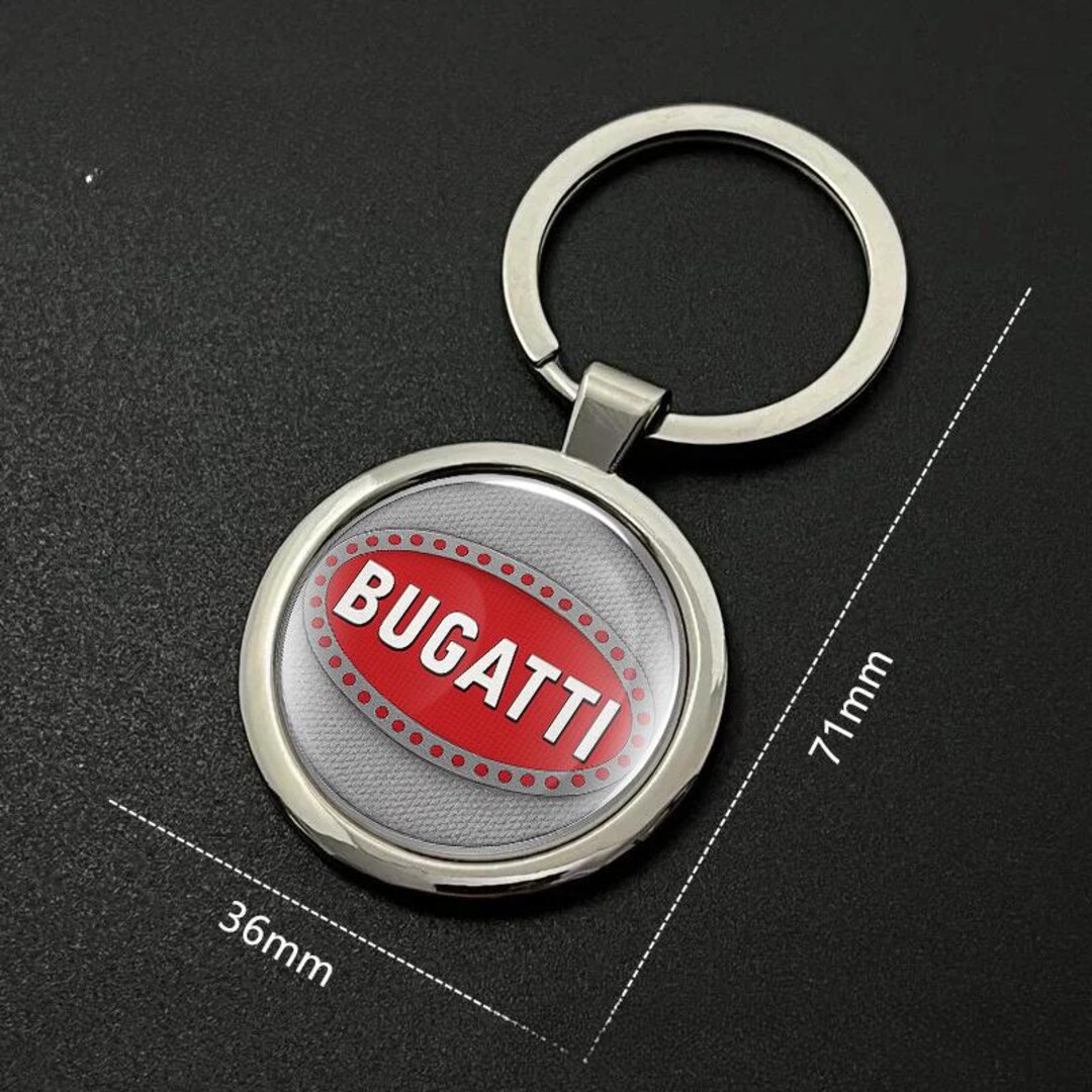 Bugatti Key Rings Bugatti Metal Keychain Emblem Logo | Stainless Steel Key Fob | Handmade ...