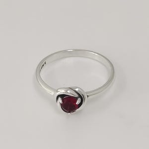 Pandora 925 Sterling Silver July Birthstone Eternity Circle Ring