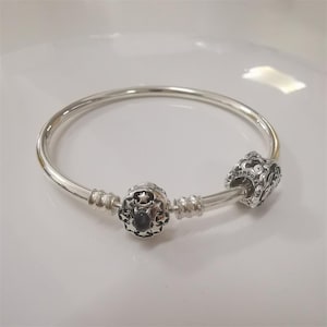 Pandora S925 ALE &#39;s Aladdin and Jasmine Charm and Bangle Set