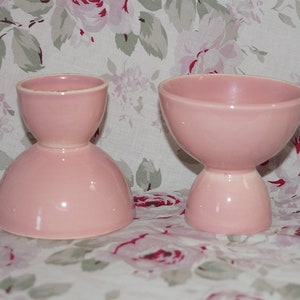 TS&T Luray Sharon Pink Egg Cup. Taylor Smith and Taylor Lu-Ray Pastels Pink Egg Cup