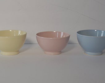 Vintage TST Luray Pastels 36s Bowls - Choice of Colors - Sharon Pink, Windsor Blue, Persian Cream. RARE Luray Oatmeal Bowls Pink Yellow Blue