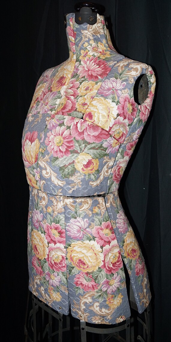 Antique Sewing Dress Form Adjustable Mannequin Dummy Metal Skirt