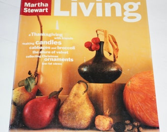 Martha Stewart Living Number 24 November 1994 Issue. Vintage Martha Stewart Living Magazine 1994, Lifestyle Recipes Vintage Ornaments