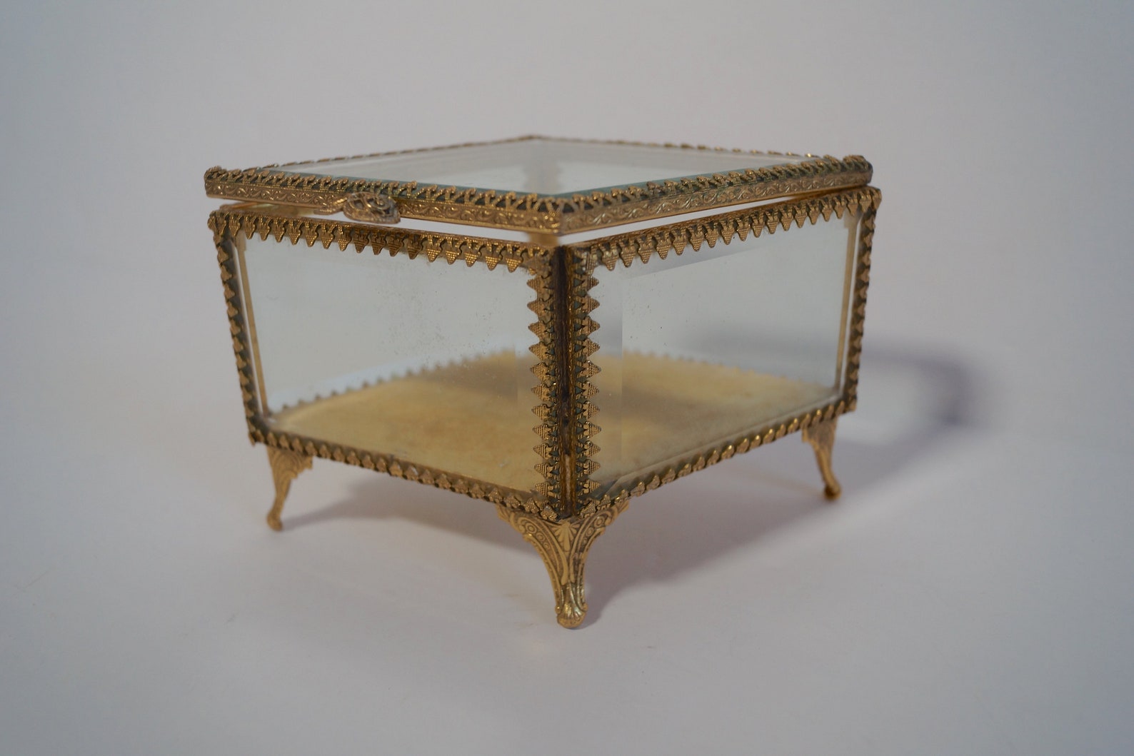 Vintage Jewelry Box. Stylebuilt Gold Ormolu Jewelry Casket. Etsy