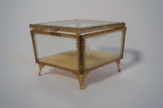 Vintage Jewelry Box. Stylebuilt Gold Ormolu Jewel… - image 6