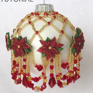 TUTORIAL, Button-Button Ornament, beading, KathLor Designs, PDF, Digital Download image 3