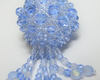 TUTORIAL Bubbles Ornament & Pendant, beading, KathLor Designs, PDF, Digital Download