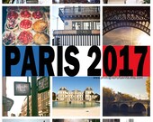 2017 Paris Photo Calendar, Paris Photography, Loose Leaf Monthly Calendar, Travel Gift, 5x7 Photo Calendar 2017, Photos of Paris, France