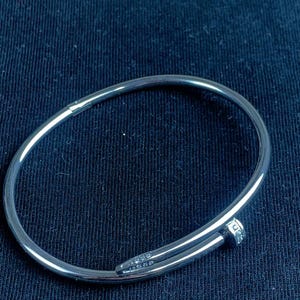 Cartier 14k White Gold Bangle Bracelet