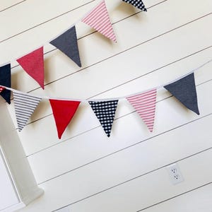Patriotic, Birthday, Special Occasion bunting flag garland.