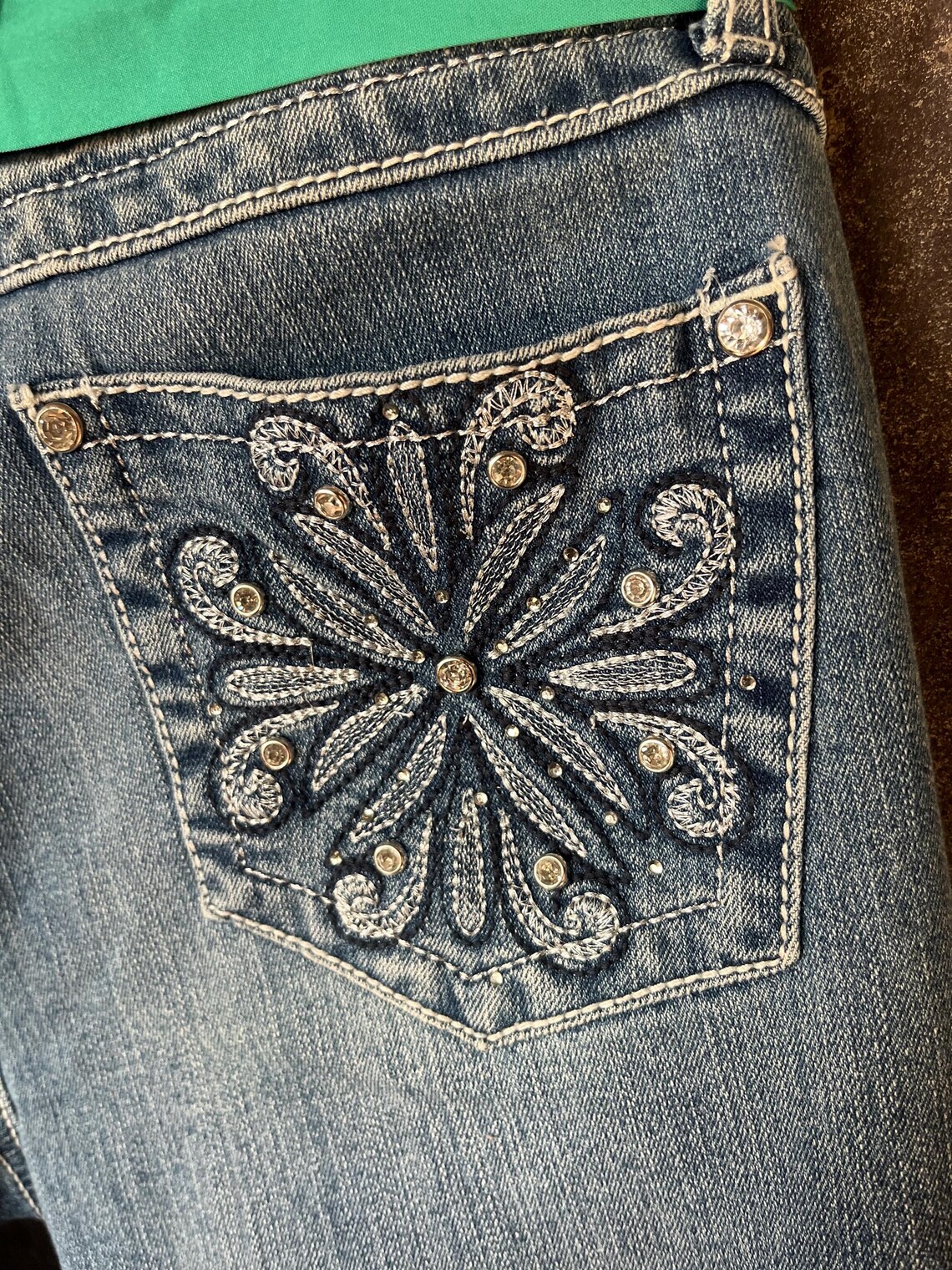 Bell Bottom Jean in Pumpkin