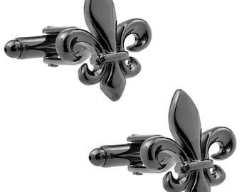 Calla Lily White Flower Sterling Silver Cufflinks