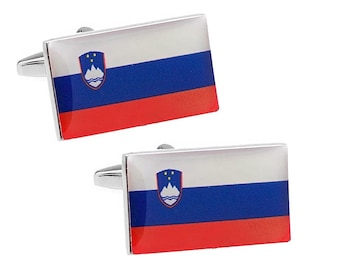 Slovenia Flag Cufflinks