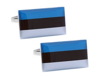 Estonia Flag Cufflinks