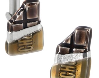 Chocolate Bar Cufflinks