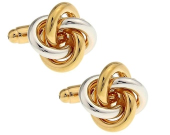 Gold & Silver Knot Cufflinks