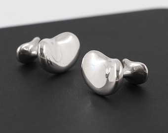 Tiffany & Co. 925 Sterling Silver Elsa Peretti Teardrop Cufflinks