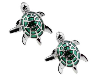 Green Sea Turtle Cufflinks