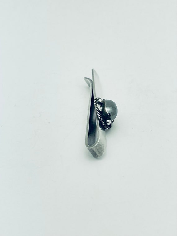 GEORG JENSEN #17 sterling silver tie clip - image 4