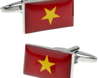 Vietnam Flag Cufflinks