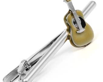 Acoustic Guitar Tie Clip Tie Bar