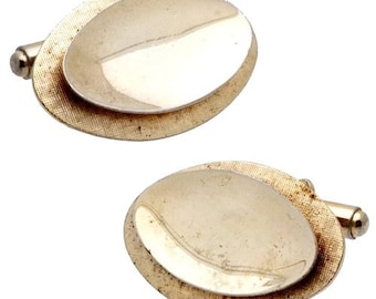 Antique/Vintage Gold tone Oval Cufflinks #1420