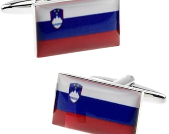 Slovenia Flag Cufflinks