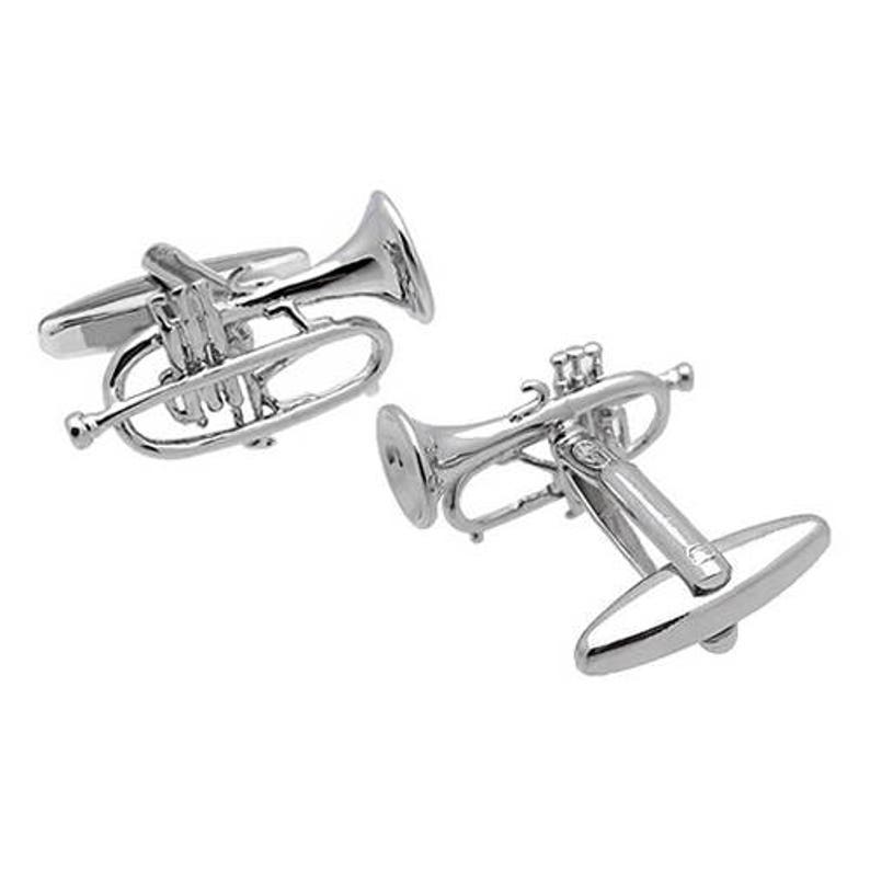 High Detail Large Trumpet Cufflinks