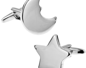 Star and Moon cufflinks