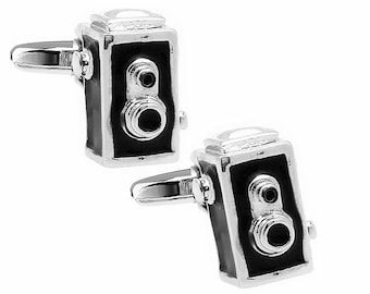 Retro Box Brownie Camera Cufflinks