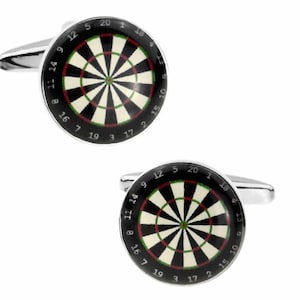 Dartboard Darts Cufflink