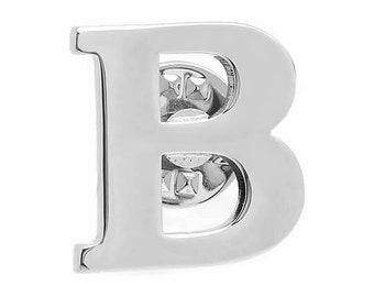 Alphabet Letter B Lapel Pin