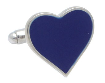 Blue Heart Cufflinks