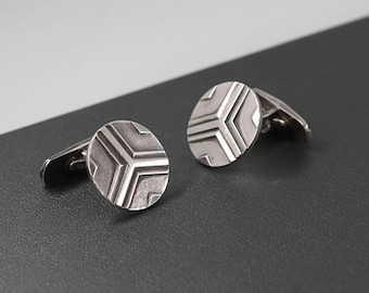 Vintage Georg Jensen #60B Cufflinks Sterling Silver 925 Denmark