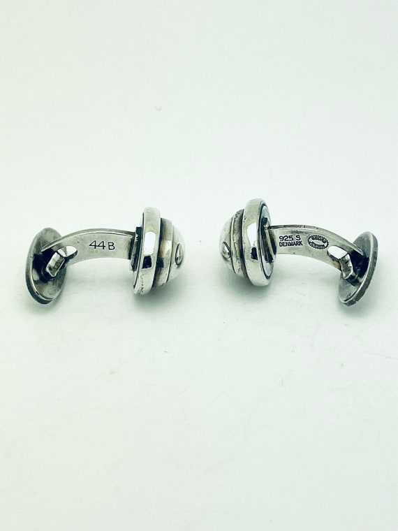 Georg Jensen Cufflinks #44B Sterling Silver 925 D… - image 7