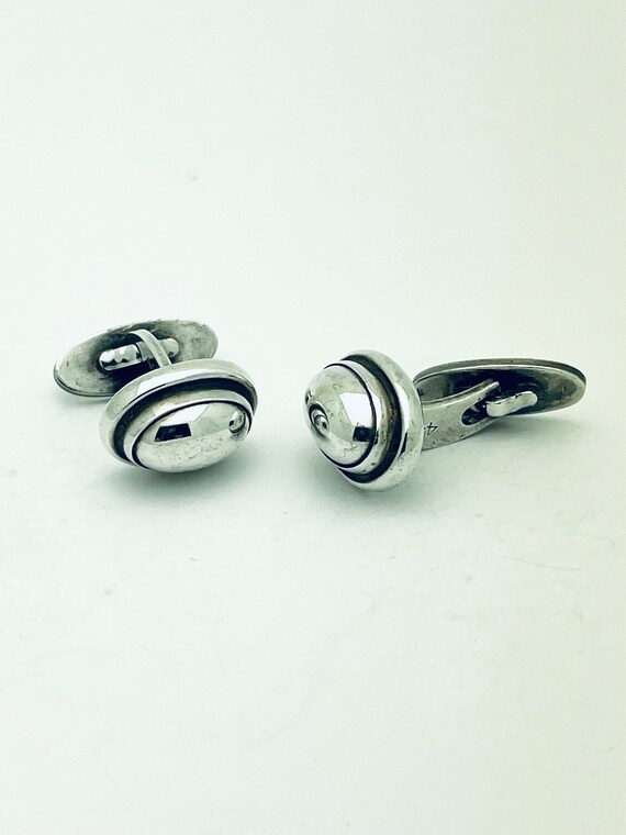 Georg Jensen Cufflinks #44B Sterling Silver 925 D… - image 1