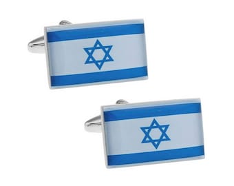 Israel Flag Cufflinks