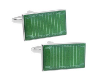American Football Field Cufflinks