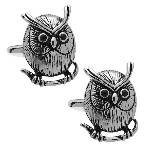 Cute Wise Old Owl Cufflinks