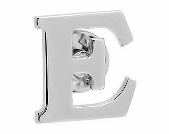Alphabet Letter E Lapel Pin